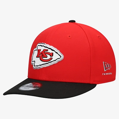 Youth New Era Red/Black Kansas City Chiefs 2026 NFL Draft Pre-Curved 9FIFTY Snapback Hat