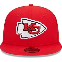 Youth New Era Red Kansas City Chiefs  Main Trucker 9FIFTY Snapback Hat