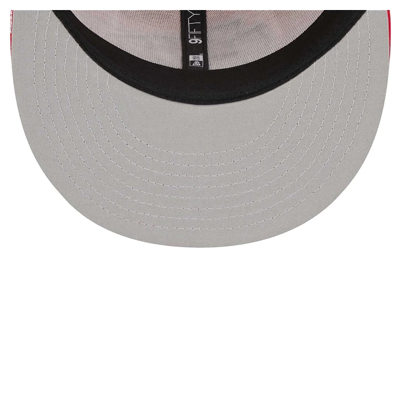 Youth New Era Red Kansas City Chiefs  Main Trucker 9FIFTY Snapback Hat