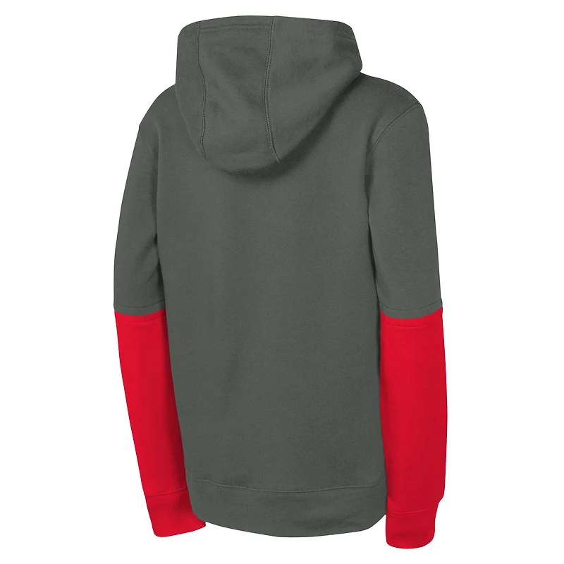 Sweat à capuche Nike Anthracite Kansas City Chiefs Club pour jeunes