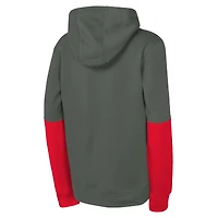 Sweat à capuche Nike Anthracite Kansas City Chiefs Club pour jeunes