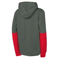 Youth Nike Anthracite Kansas City Chiefs Club Pullover Hoodie