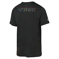 T-shirt Nike noir pour jeune Kansas City Chiefs NFL Crucial Catch Tri-Blend Dri-FIT 2025