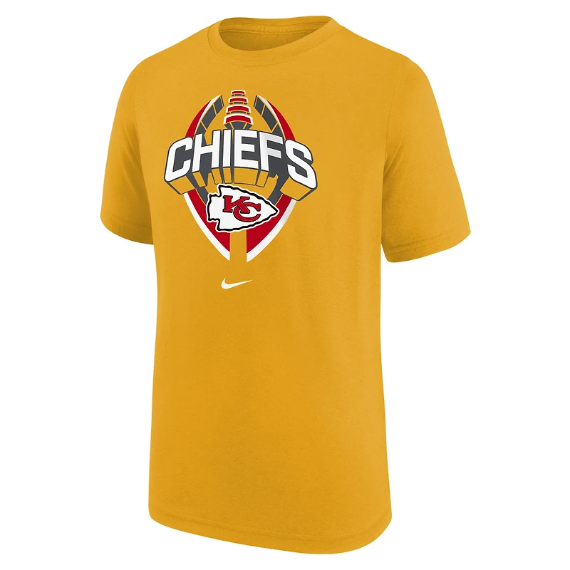 Youth Nike Gold Kansas City Chiefs Icon Legend T-Shirt