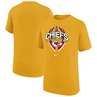 T-shirt Nike Gold Kansas City Chiefs Icon Legend pour jeunes