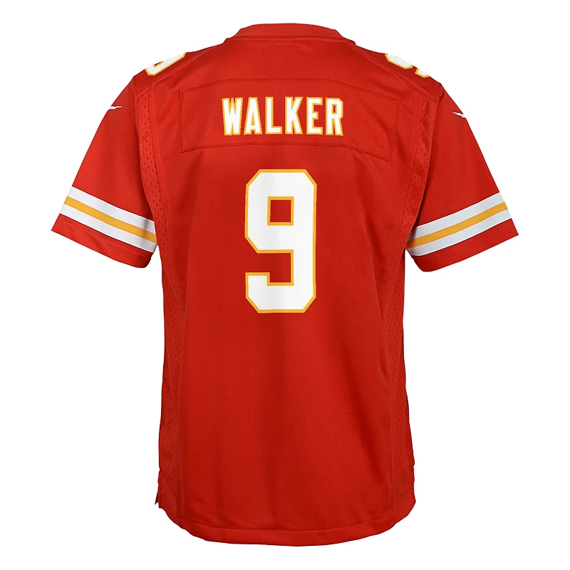 Youth Nike Kenneth Walker III Red Kansas City Chiefs Game Jersey