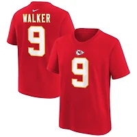 Youth Nike Kenneth Walker III Red Kansas City Chiefs Name & Number T-Shirt