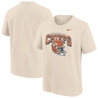 T-shirt Nike Easy Lane naturel pour jeunes des Kansas City Chiefs