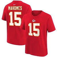 T-shirt avec nom et numéro de joueur Nike Patrick Mahomes pour jeunes des Chiefs Kansas City