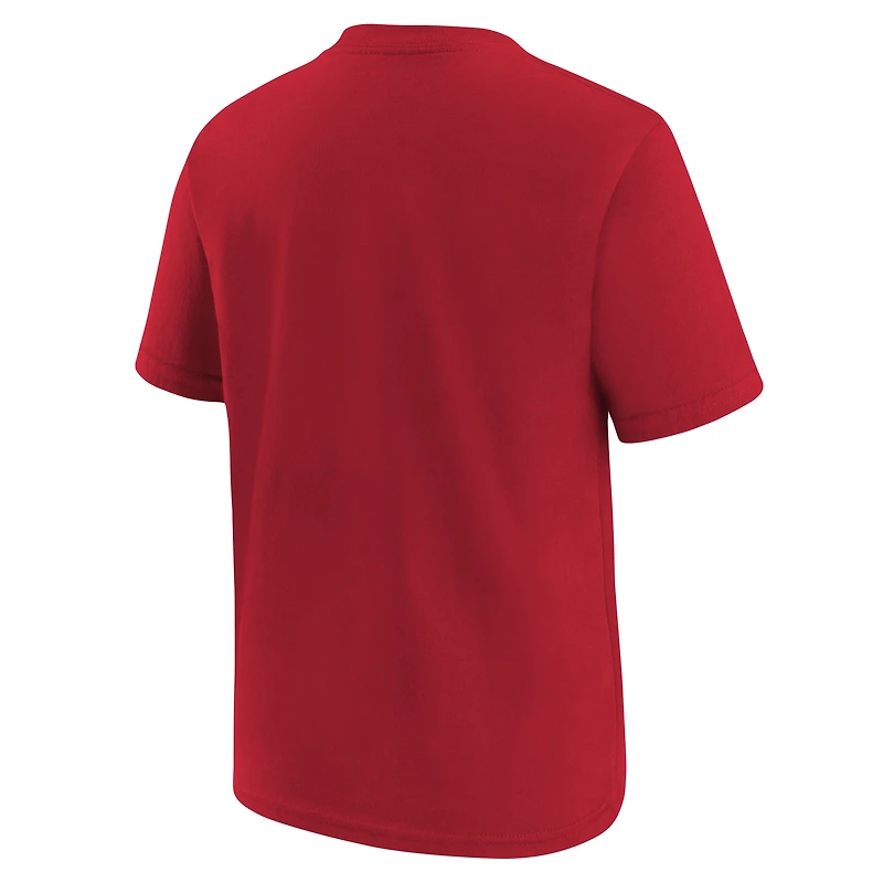 T-shirt Nike rouge pour jeunes avec logo des Kansas City Chiefs