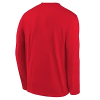 Youth Nike  Red Kansas City Chiefs Primetime Legend Icon Long Sleeve Performance T-Shirt