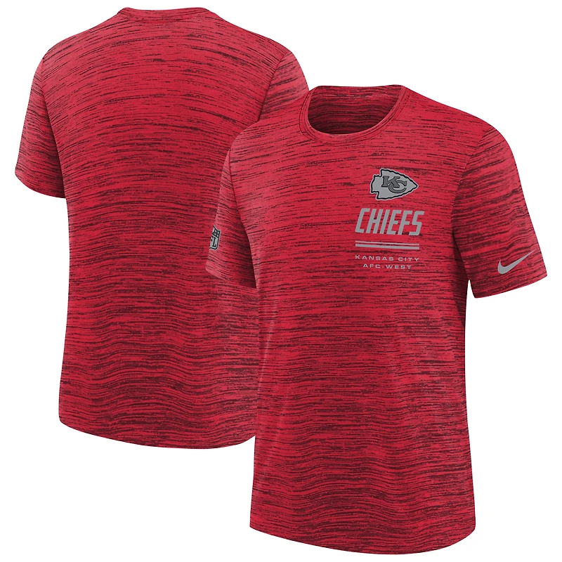 Youth Nike  Red Kansas City Chiefs Sideline Velocity Dri-FIT T-Shirt