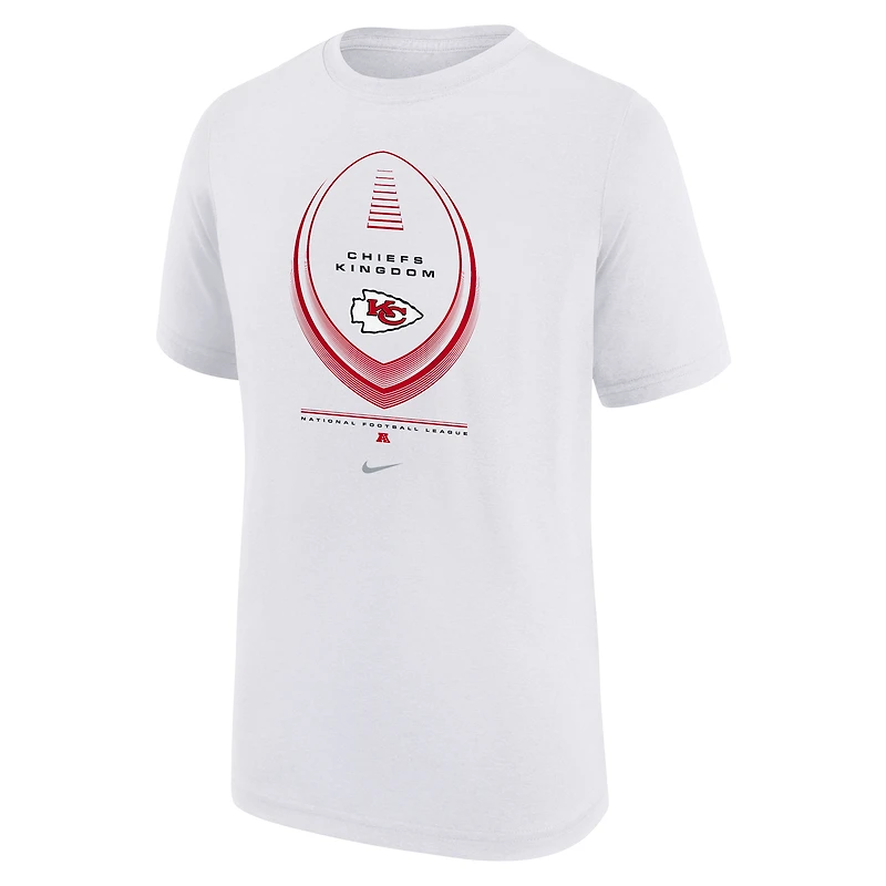 Youth Nike  White Kansas City Chiefs Icon Legend Dri-FIT T-Shirt