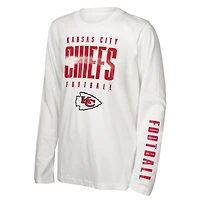 Youth Outerstuff Red Kansas City Chiefs the Mix T-Shirt Combo Set