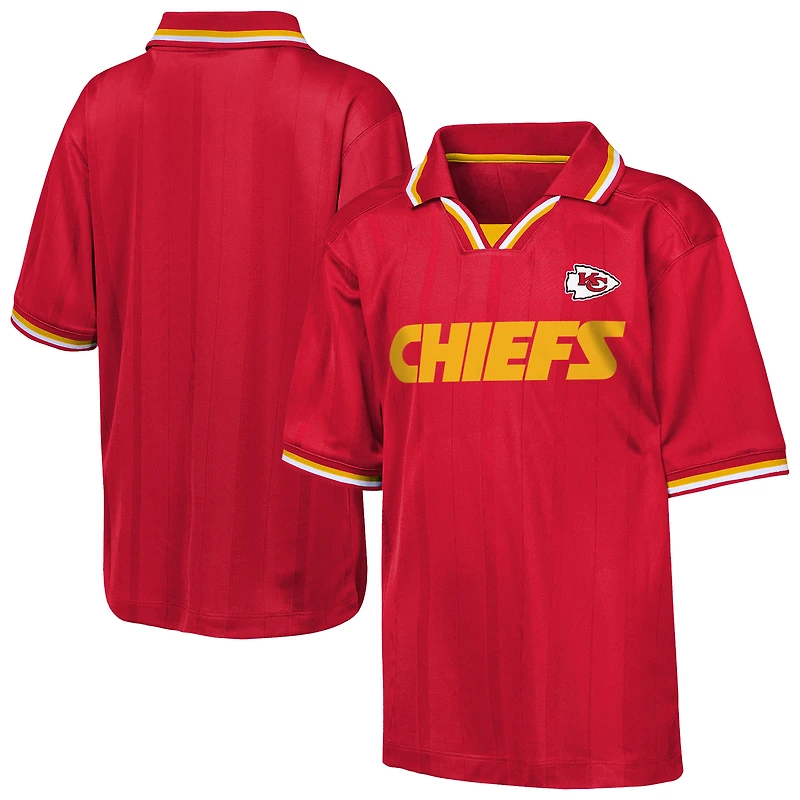 Youth Outerstuff  Red Kansas City Chiefs Stadium Jersey Polo
