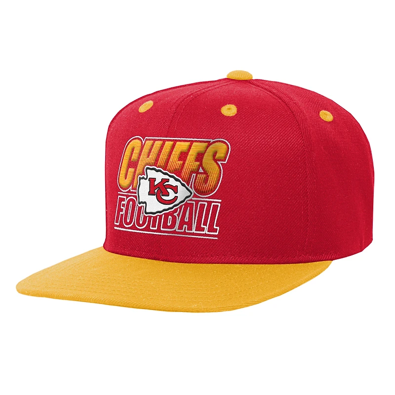 Youth Outerstuff Red Kansas City Chiefs Team Gradient Deadstock Snapback Hat
