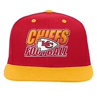 Casquette snapback dégradée rouge Youth Outerstuff des Kansas City Chiefs