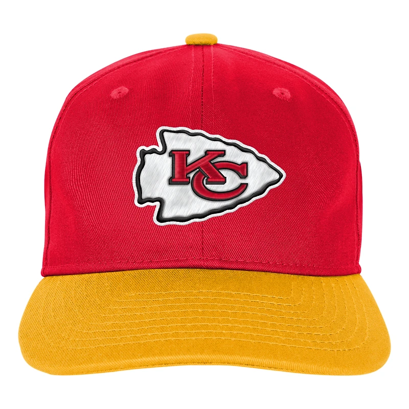 Youth Outerstuff Red Kansas City Chiefs True Retro Adjustable Hat
