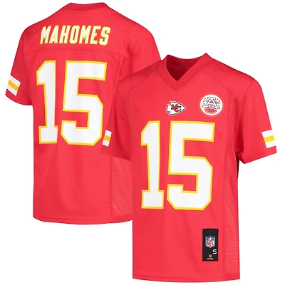 Maillot réplique de joueur Patrick Mahomes (jeune) des Kansas City Chiefs, rouge