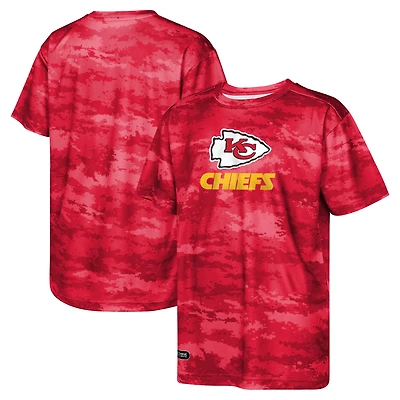 T-shirt rouge de mêlée des Chiefs Kansas City pour jeunes