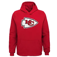 Sweat à capuche rouge pour jeunes avec logo de l'équipe des Kansas City Chiefs