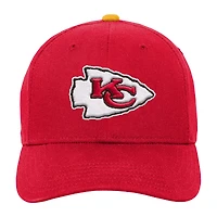 Youth Red Kansas City Chiefs Team Pre-Curved Adjustable Hat