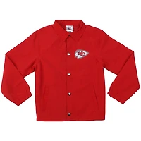 Veste d'entraînement à boutons-pression complète T Buck's des Kansas City Chiefs pour jeunes Wes & Willy Red