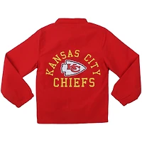 Veste d'entraînement à boutons-pression complète T Buck's des Kansas City Chiefs pour jeunes Wes & Willy Red