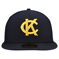 Men's New Era  Navy Kansas City Monarchs MLB Nwe 2025 Turn Back the Clock 59FIFTY