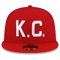 Men's New Era  Red Kansas City Monarchs 2026 Turn Back The Clock 59FIFTY Fitted Hat