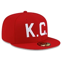 Men's New Era  Red Kansas City Monarchs 2026 Turn Back The Clock 59FIFTY Fitted Hat