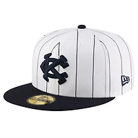 Men's New Era  White/Navy Kansas City Monarchs 2024 Turn Back The Clock 59FIFTY Fitted Hat