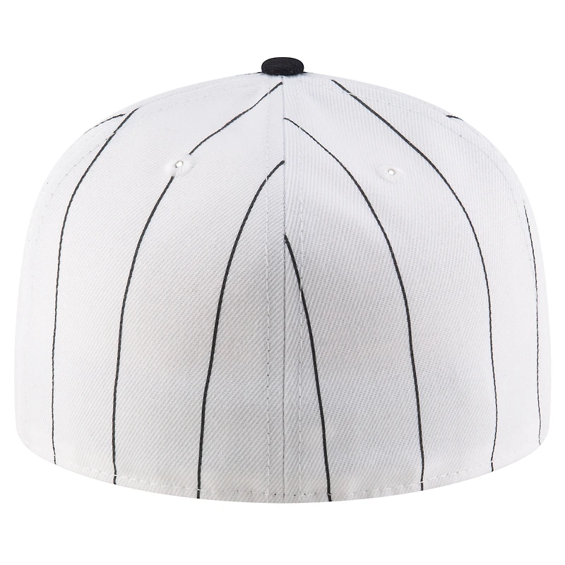 Men's New Era  White/Navy Kansas City Monarchs 2024 Turn Back The Clock 59FIFTY Fitted Hat
