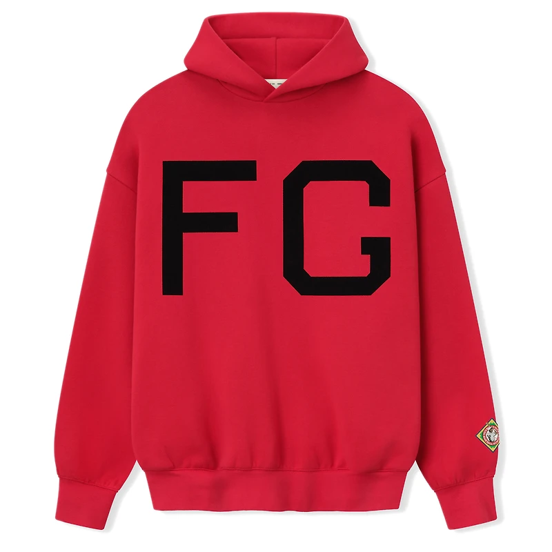 Sweat à capuche en polaire rouge pour homme Kansas City Monarchs Fear of God x Negro Leagues Baseball Museum