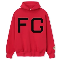 Men's Red Kansas City Monarchs Fear of God x Negro Leagues Baseball Museum Fleece Pullover Hoodie