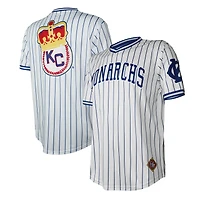 Men's Stitches White Kansas City Monarchs V-Neck Jersey