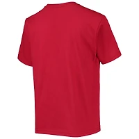 Youth Stitches Red Kansas City Monarchs Negro League Logo T-Shirt
