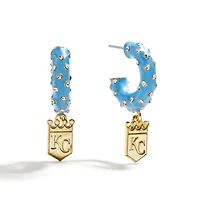 Boucles d'oreilles créoles en émail BaubleBar Kansas City Royals