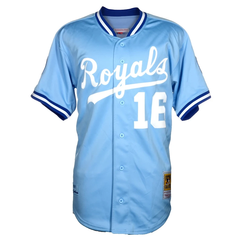 Bo Jackson Kansas City Royals Autographed Blue Mitchell & Ness Jersey