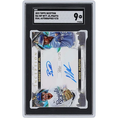 Bobby Witt Jr. et Nick Pratto des Royals de Kansas City ont autographié la carte Topps Inception Dual 2023 #IDA-WP #9/25 SGC Authenticated 9