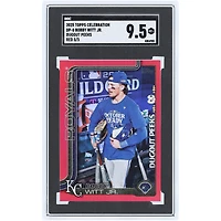 Carte Bobby Witt Jr. Kansas City Royals 2025 Topps Série 1 Dugout Peeks Rouge #DP-8 #5/5 Authentifiée SGC 9.5