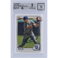 Bobby Witt Jr. Kansas City Royals autographié 2020 Bowman Prospects #BP-25 Beckett Fanatics Witnessed Authenticated 9/10 Card