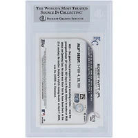 Bobby Witt Jr. Kansas City Royals autographié 2022 Topps Chrome #USC176 Beckett Fanatics a vu une carte de recrue authentifiée
