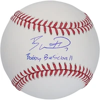 Baseball autographié par Bobby Witt Jr. des Royals de Kansas City avec l'inscription « Bobby Baseball »