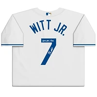 Maillot Nike blanc dédicacé par Bobby Witt Jr. des Royals de Kansas City avec l'inscription « 2019 #2 Pick »