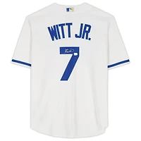 Maillot réplique blanc Nike autographié par Bobby Witt Jr. des Royals de Kansas City