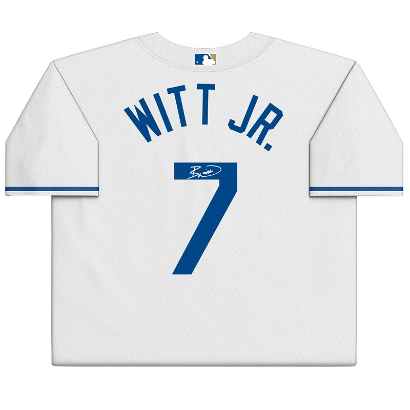 Maillot réplique Nike blanc autographié par Bobby Witt Jr. des Royals de Kansas City