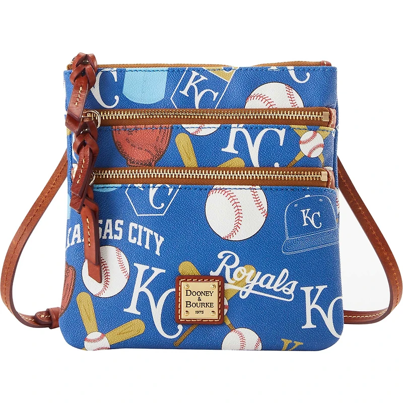 Dooney & Bourke Kansas City Royals Game Day Triple Zip Crossbody Purse