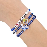 FOCO Kansas City Royals 3-Pack Friendship Bracelet Set