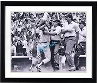 Photo dédicacée de George Brett, joueur des Royals de Kansas City, en position de frappe (40,6 x 50,8 cm).